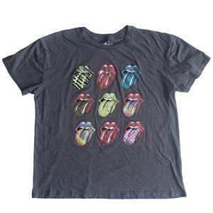 The Rolling Stones Gray Graphic Band T-Shirt Tee - XL